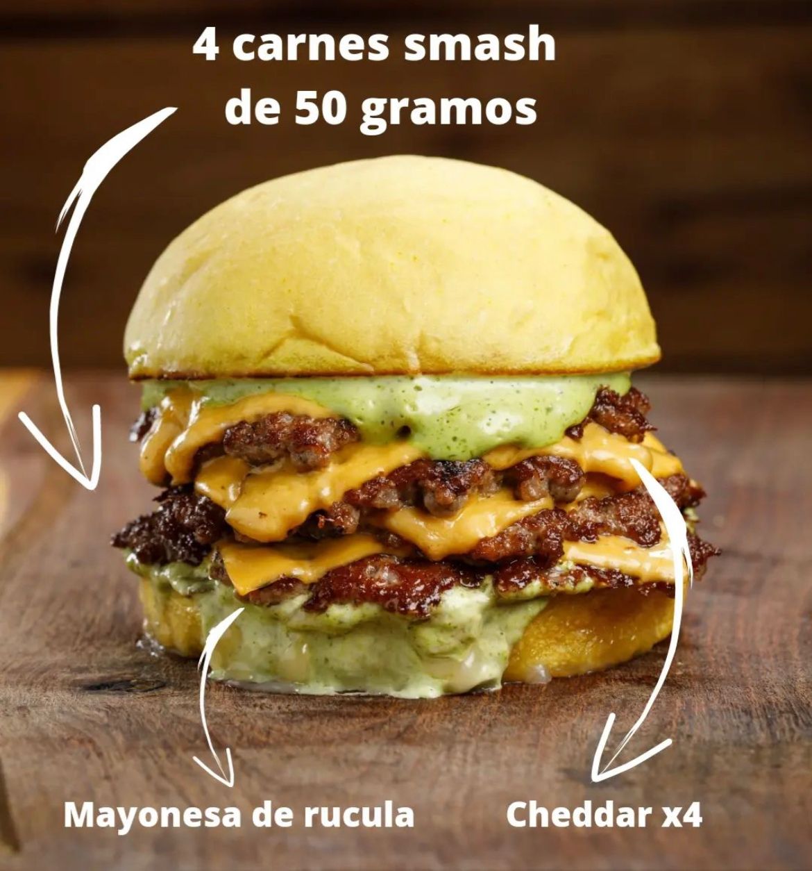 hamburguesa Cuadruple